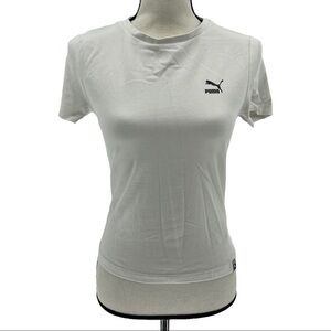Puma Women's Short Sleeve White Tee Size S